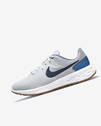 Nike Revolution 6 Next Nature Plateadas Azules Oscuro Azules Azules | MX 4905